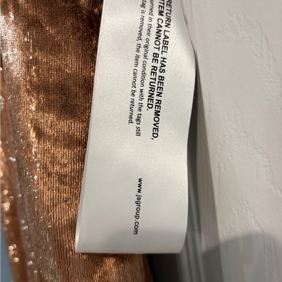 Kay Unger Shimmering Bronze Jumpsuit - Picture 9 of 9